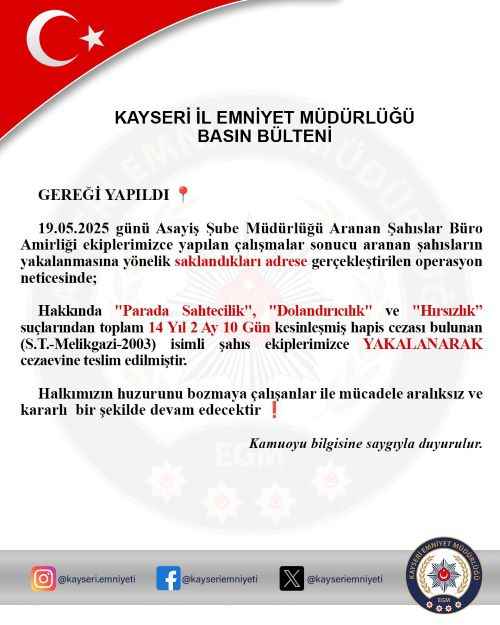 kayseri-polisi-firarilere-goz-actirmiyor-14-yil-2-ay-cezasi-olan-sahis-cezaevine-gonderildi