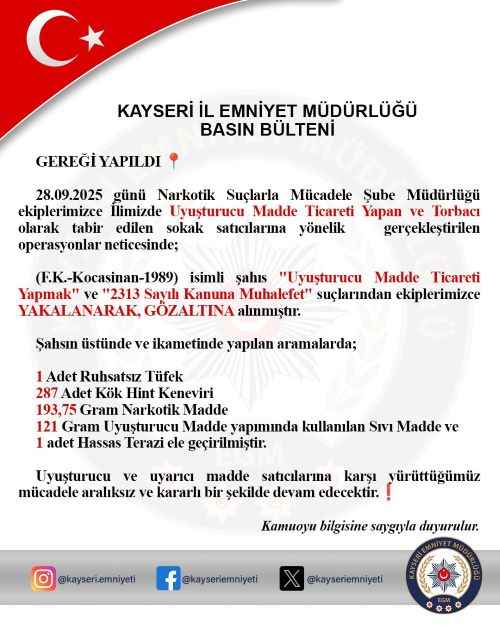 kayseri-polisi-sokak-saticilarina-goz-actirmiyor-ruhsatsiz-tufek-287-kok-hint-keneviri-ve-gramlarca-uyusturucu-ele-gecirildi