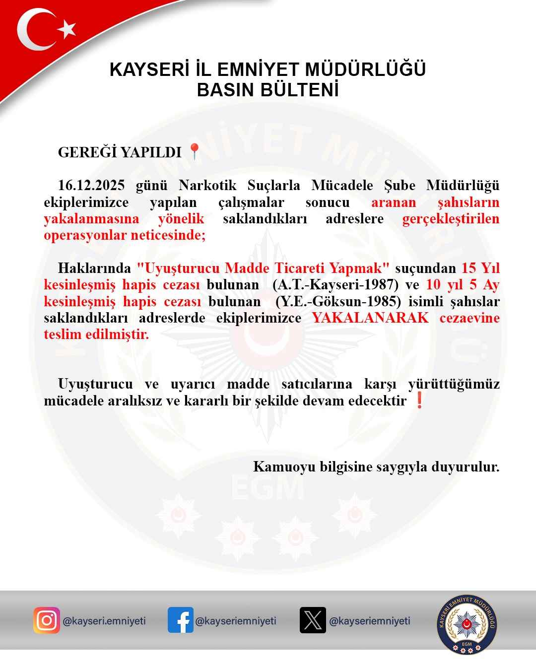 kayseri-il-emniyet-mudurlugu-narkotik-suclarla-mucadele-sube-ekiplerince-duzenlenen-operasyonda-uyusturucu-madde-ticareti-yapmak-sucundan-haklarinda-kesinlesmis-toplam-25-yili-askin-hapis-cezasi-bulunan-2-firari-sahis-yakalanarak-cezaevine-teslim-edildi