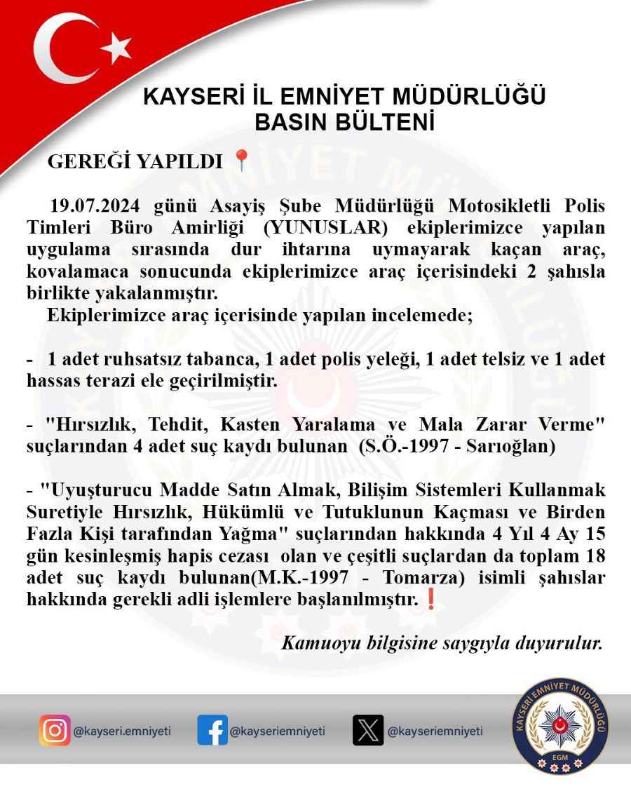 kayseri-il-emniyet-mudurlugu-ekipleri-dur-ihtarina-uymayarak-kacan-araci-kovalamaca-sonucu-yakalayarak-arac-icindeki-iki-kisiyi-gozaltina-aldi