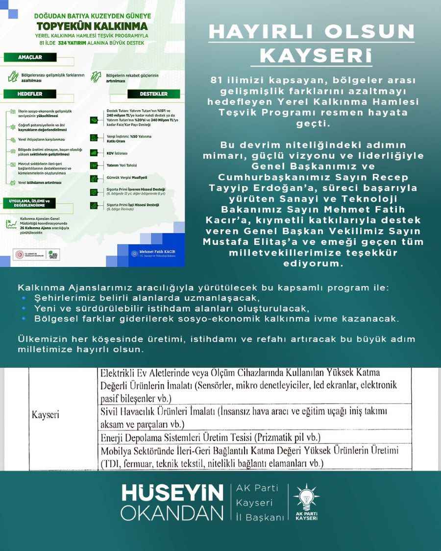 ak-parti-kayseri-il-baskani-huseyin-okandan-duyurdu-yerel-kalkinma-hamlesi-kapsaminda-iha-ve-egitim-ucagi-parcalari-artik-kayseride-uretilecek
