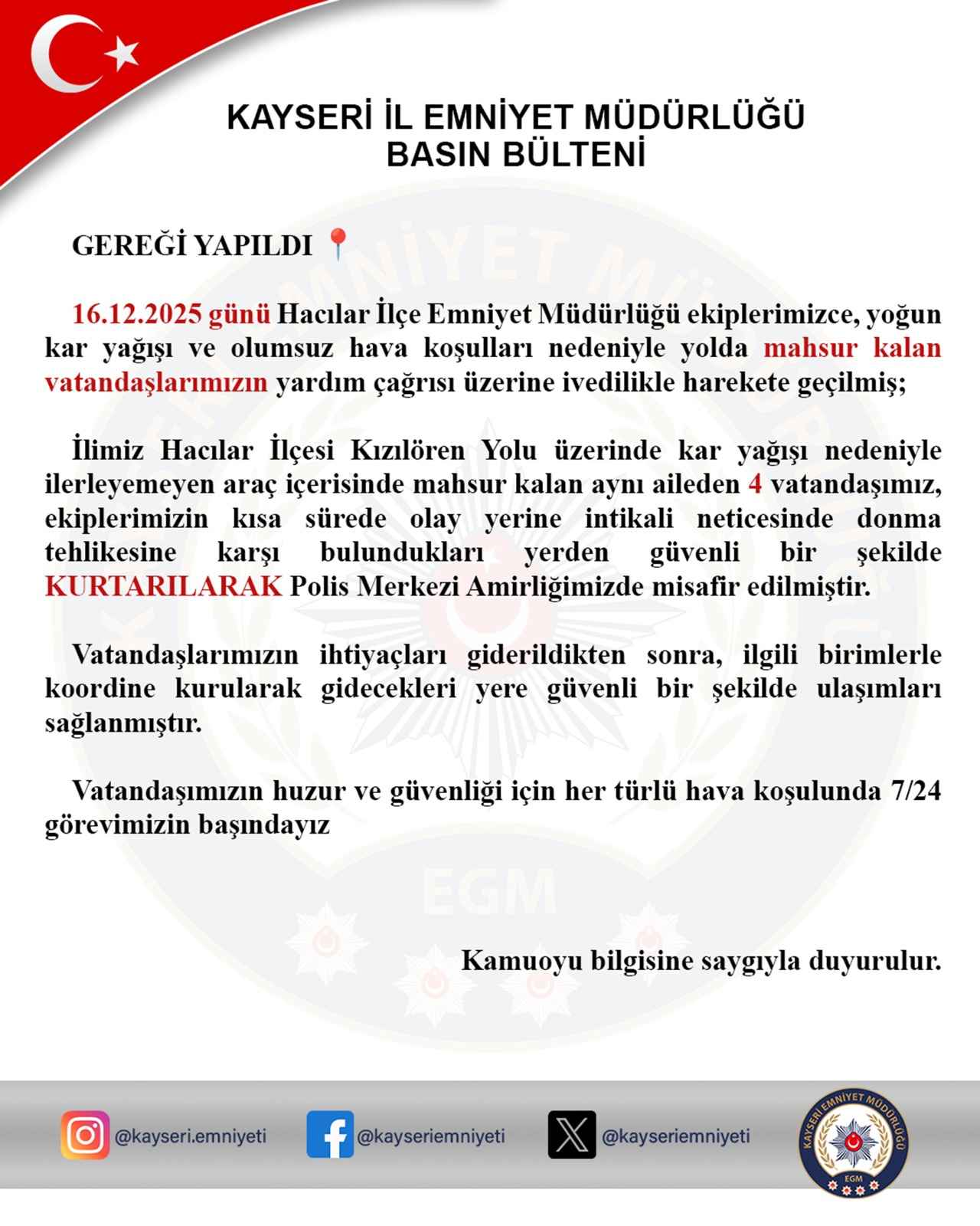 kayserinin-hacilar-ilcesinde-yogun-kar-yagisi-nedeniyle-yolda-mahsur-kalan-ayni-aileden-4-kisi-polis-ekiplerinin-hizli-mudahalesiyle-donma-tehlikesinden-kurtarildi