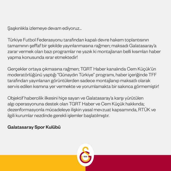 galatasaray-kapali-devre-yapilan-hakem-toplantisi-kayitlarinin-sadece-montajlanmis-bolumlerini-kullanan-tgrt-haber-sunucusu-cem-kucuk-hakkinda-rtuk-ve-ilgili-kurumlar-nezdinde-islem-baslattigini-duyurdu