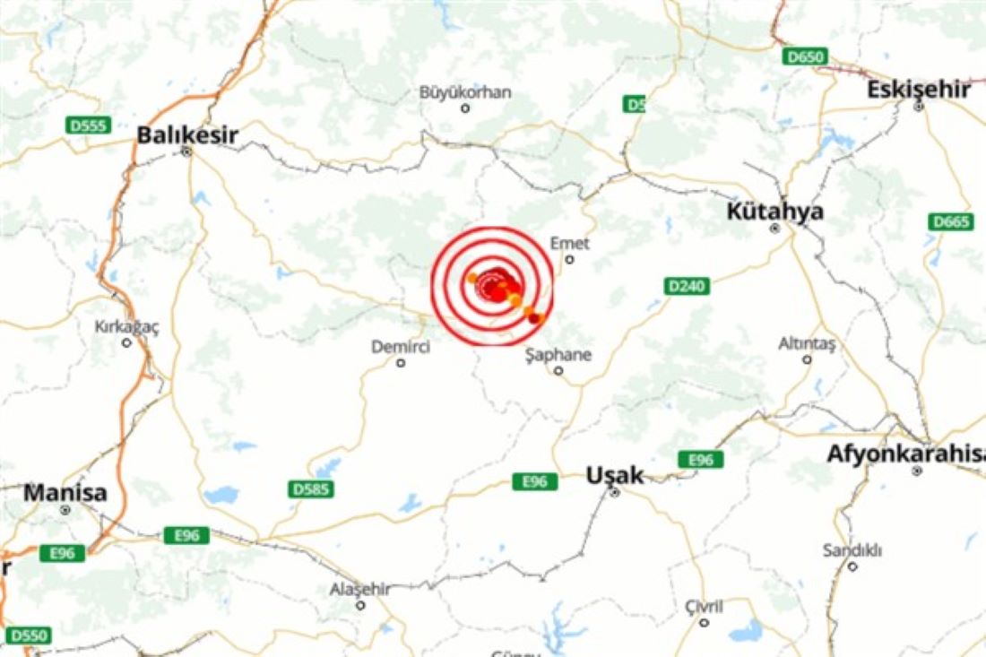 Sondakika Haber: Kütahya'da 4.3 büyüklüğünde deprem meydana geldi
