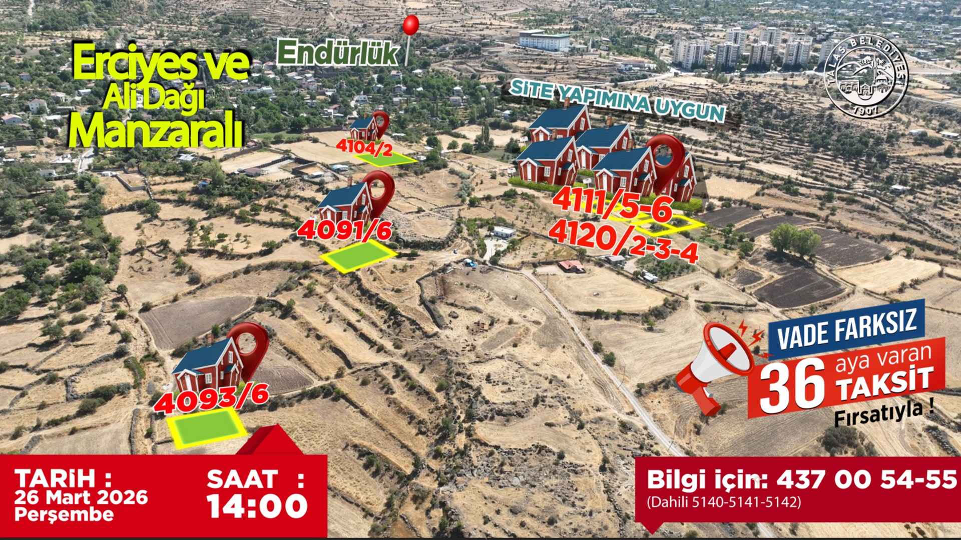talasta-akcakaya-mahallesi-ve-endurluk-mahallesinde-bulunan-20-villa-parseli-26-martta-ihaleyle-satisa-sunulacak-vade-farksiz-36-aya-varan-taksit-imkni-da-yatirimcilara-avantaj-saglayacak