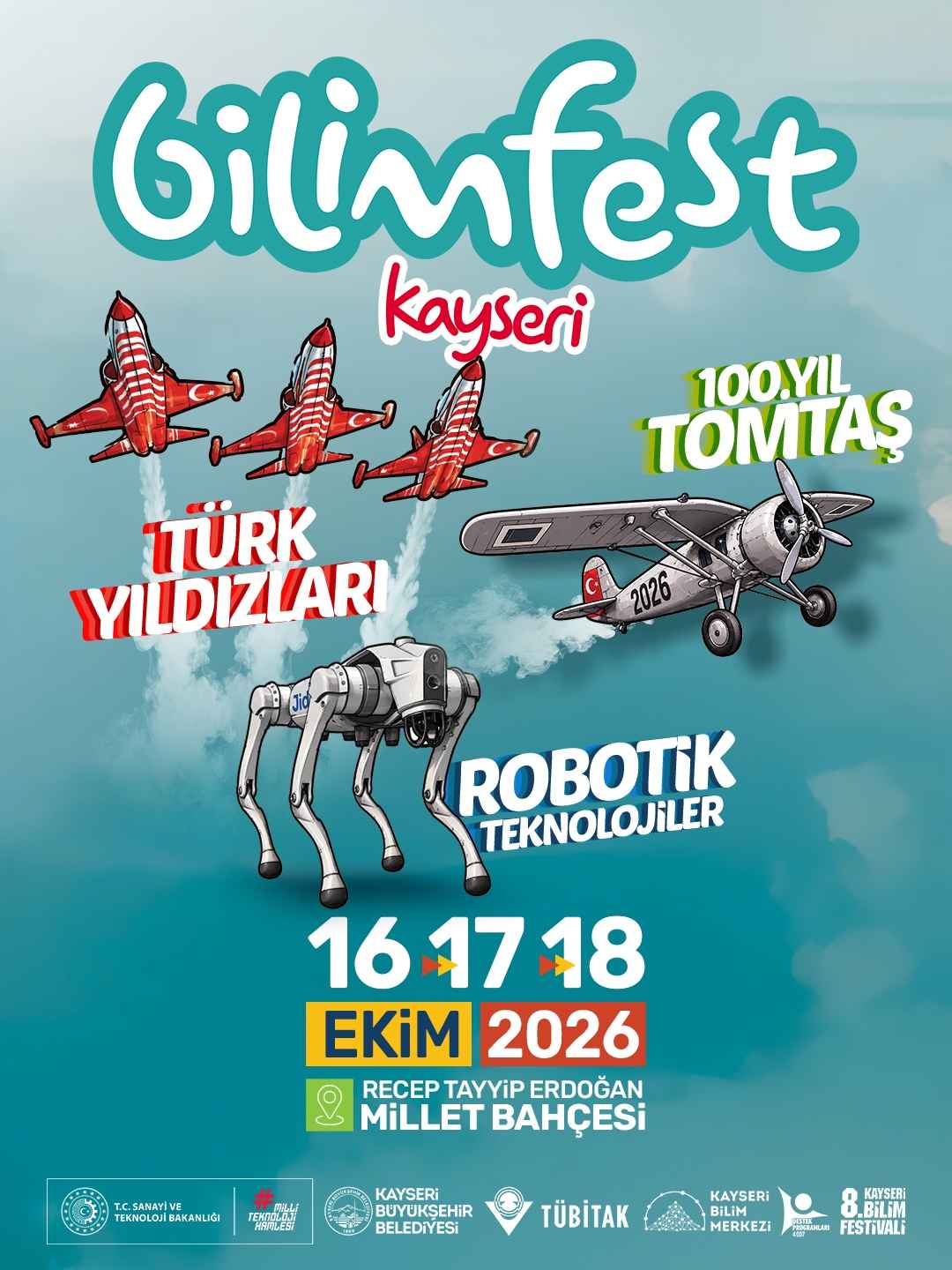 kayseride-bilim-ve-teknoloji-heyecani-zirveye-cikacak-8inci-bilimfest-kayseride-turkiyenin-yerli-ve-mill-havacilik-projelerinden-hurjet-ziyaretcilerle-bulusacak-turk-yildizlari-ise-kayseri-semalarinda-gerceklestirecegi-gosteri-ucusuyla-festivale-damga-vuracak
