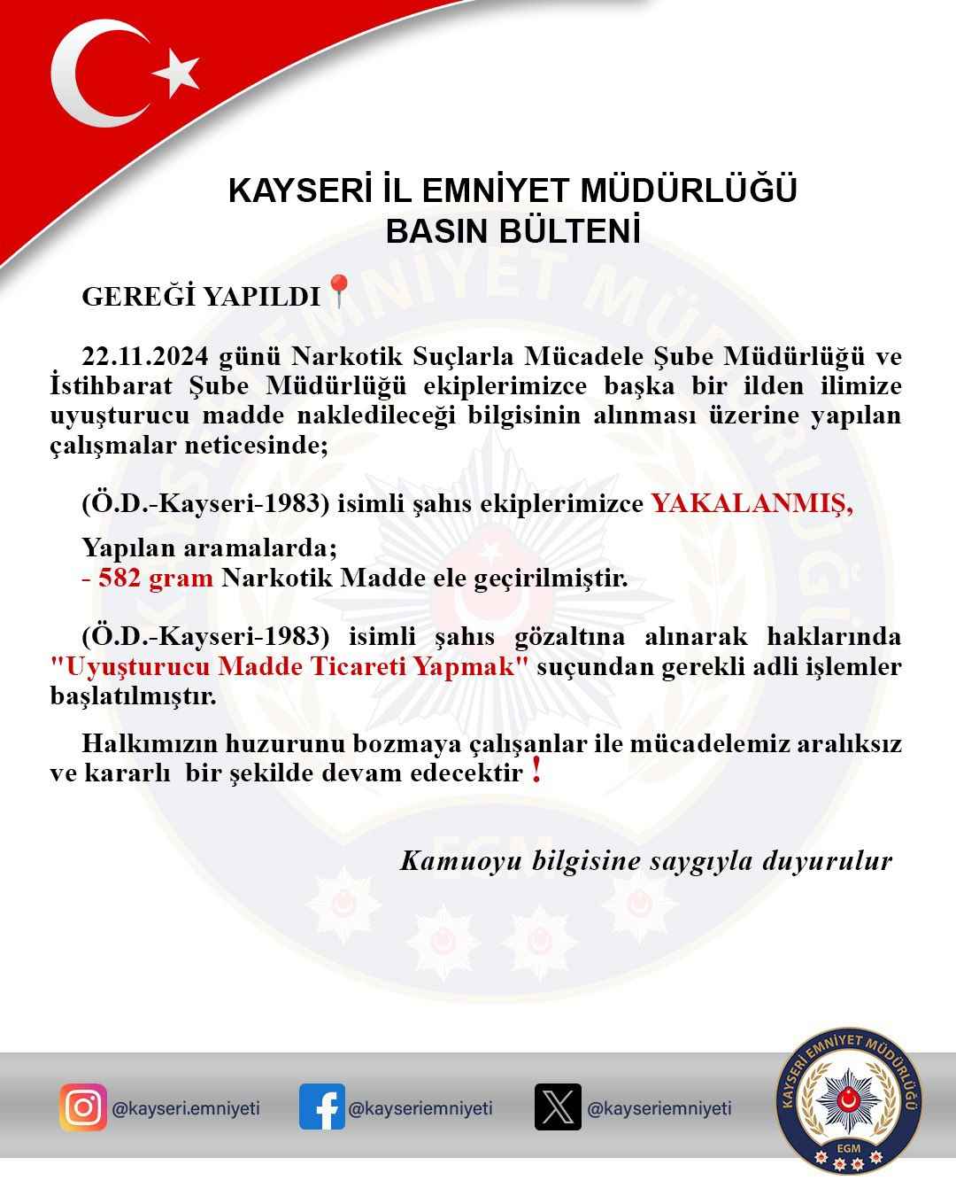 kayseri-emniyetinin-basarili-operasyonuyla-baska-bir-ilden-uyusturucu-madde-nakletmek-isteyen-bir-supheli-yakalandi-582-gram-uyusturucu-madde-ele-gecirildi