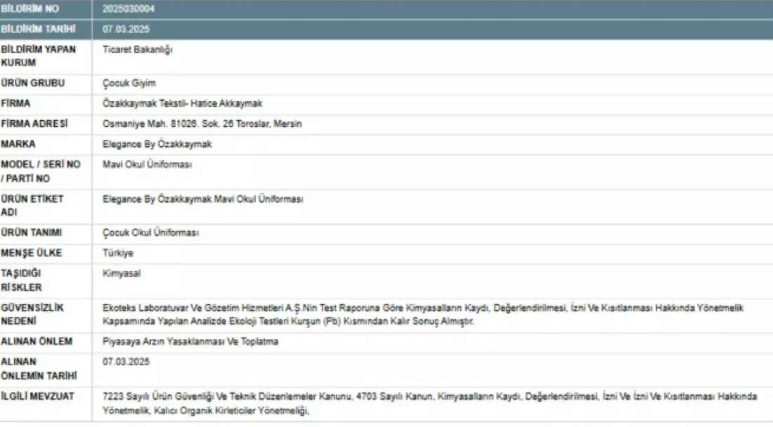 ticaret-bakanligi-kursun-tespiti-yapilan-okul-formalarini-piyasadan-toplatti