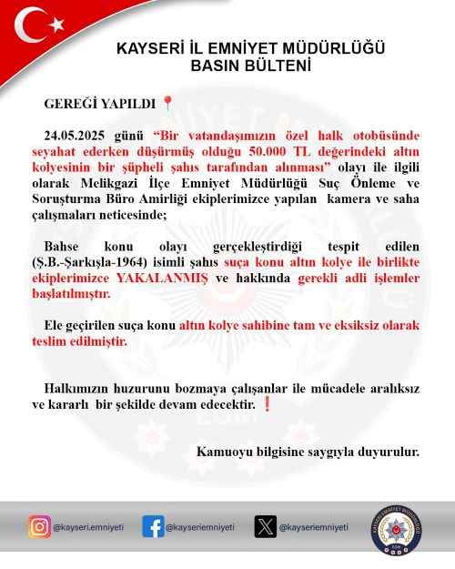 kayseride-ozel-halk-otobusunde-seyahat-eden-bir-vatandasin-dusurdugu-50-bin-tl-degerindeki-altin-kolye-polis-ekiplerinin-calismasi-sonucu-bulunarak-sahibine-teslim-edildi