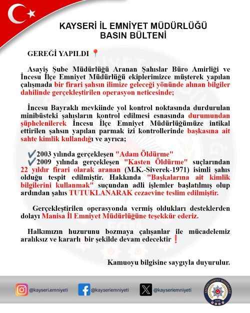 kayseri-polisi-yine-destan-yazdi-iki-ayri-cinayetten-22-yil-hapis-cezasi-bulunan-sahis-sahte-kimlikle-kayseriye-geldi-ama-kacamadi-incesuda-yapilan-film-gibi-operasyonla-dakikalar-icinde-kiskivrak-yakalandi