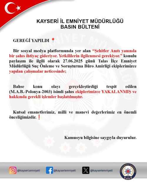 sehitlerimizin-hatirasina-yapilan-saygisizlik-cezasiz-kalmadi-kayseride-sehitler-aniti-yaninda-uygunsuz-hareket-yapan-sahis-yakalandi
