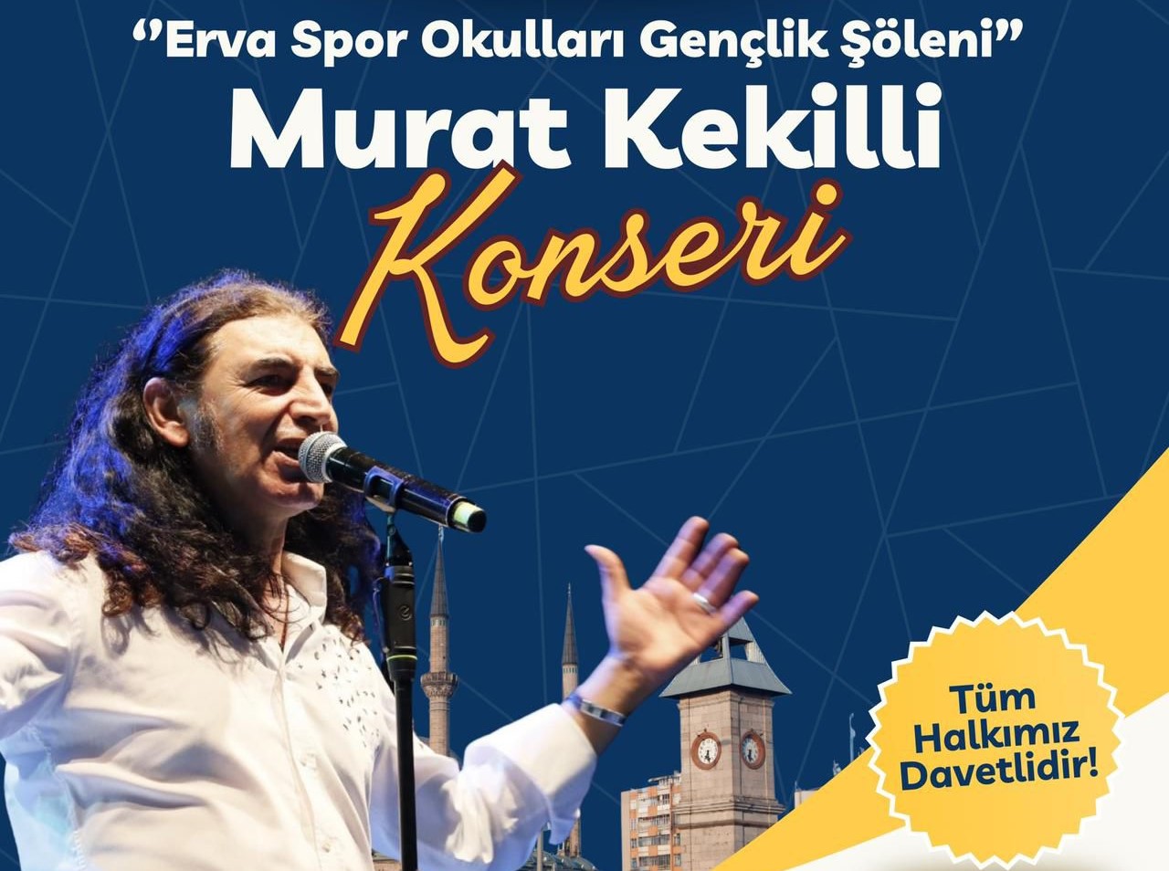 Kayseri Valiliği öncülüğünde düzenlenen “Erva Spor Okulları Gençlik Şöleni” kapsamında sevilen sanatçı Murat Kekilli, Kayserililerle buluşacak.