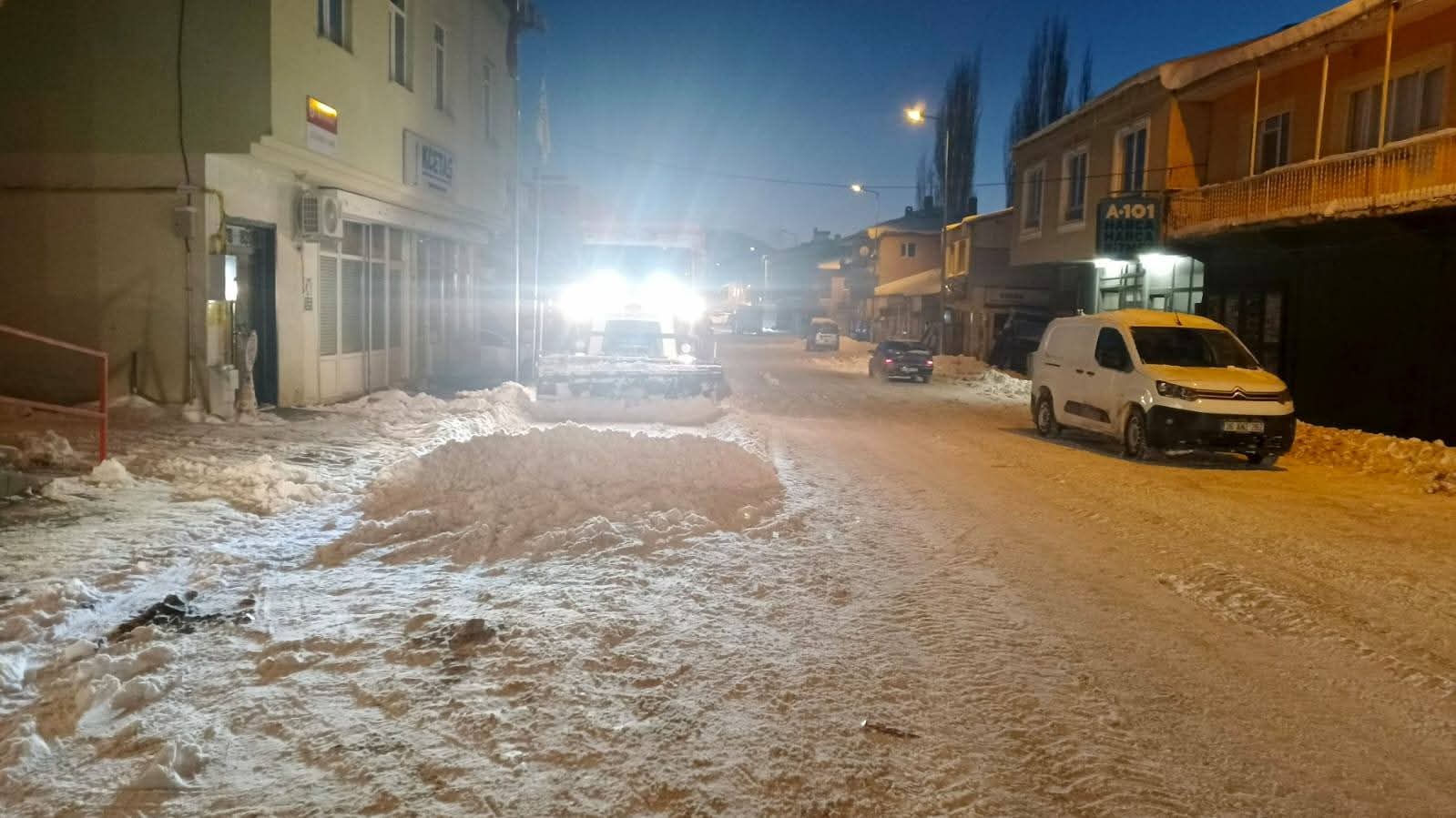 Sarız’da Taşımalı Eğitime Kar Engeli