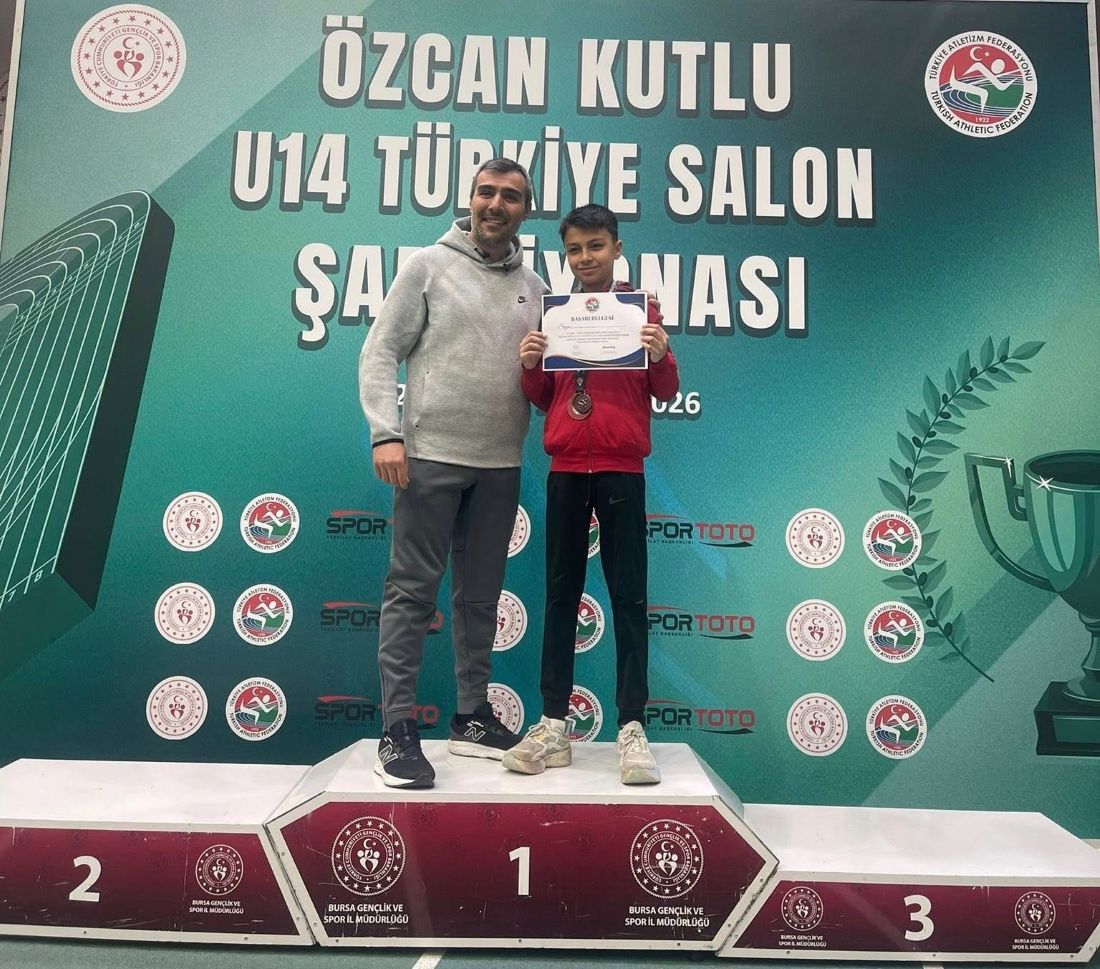 Kayserili Sporcu Mert Baltacı’dan Atletizmde Türkiye Üçüncülüğü