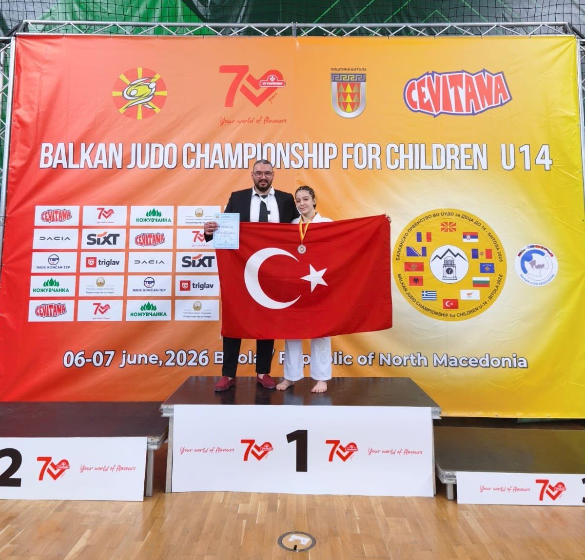 Kayserili Millî Sporcu Selda Beren Sarıkaya’dan Büyük Başarı: U14 Balkan Judo Şampiyonası’nda Balkan İkincisi Oldu!