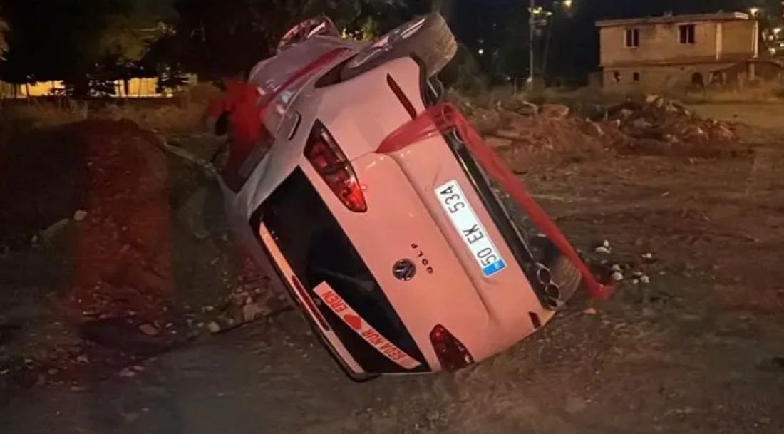 Düğün Yolunda Kaza... Nevşehir'de Gelin Arabası Takla Attı: Gelin ve Damat Yaralandı