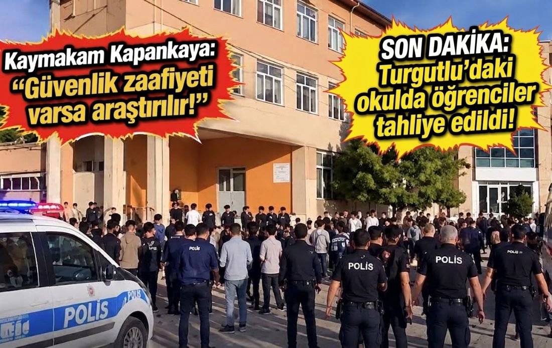 Turgutlu’da silahlı saldırı sonrası öğrenciler tahliye edildi! Kaymakamdan Açıklama