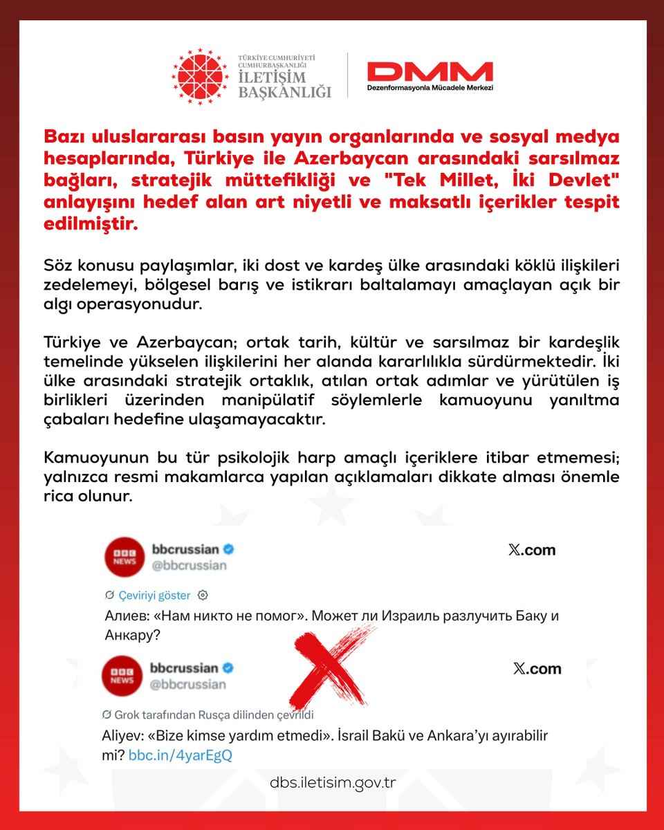 dezenformasyonla-mucadele-merkezi-dmm-bazi-uluslararasi-basin-yayin-organlari-ve-sosyal-medya-hesaplarinda-turkiye-ile-azerbaycan-arasindaki-iliskilere-yonelik-icerikler-tespit-edildigini-acikladi