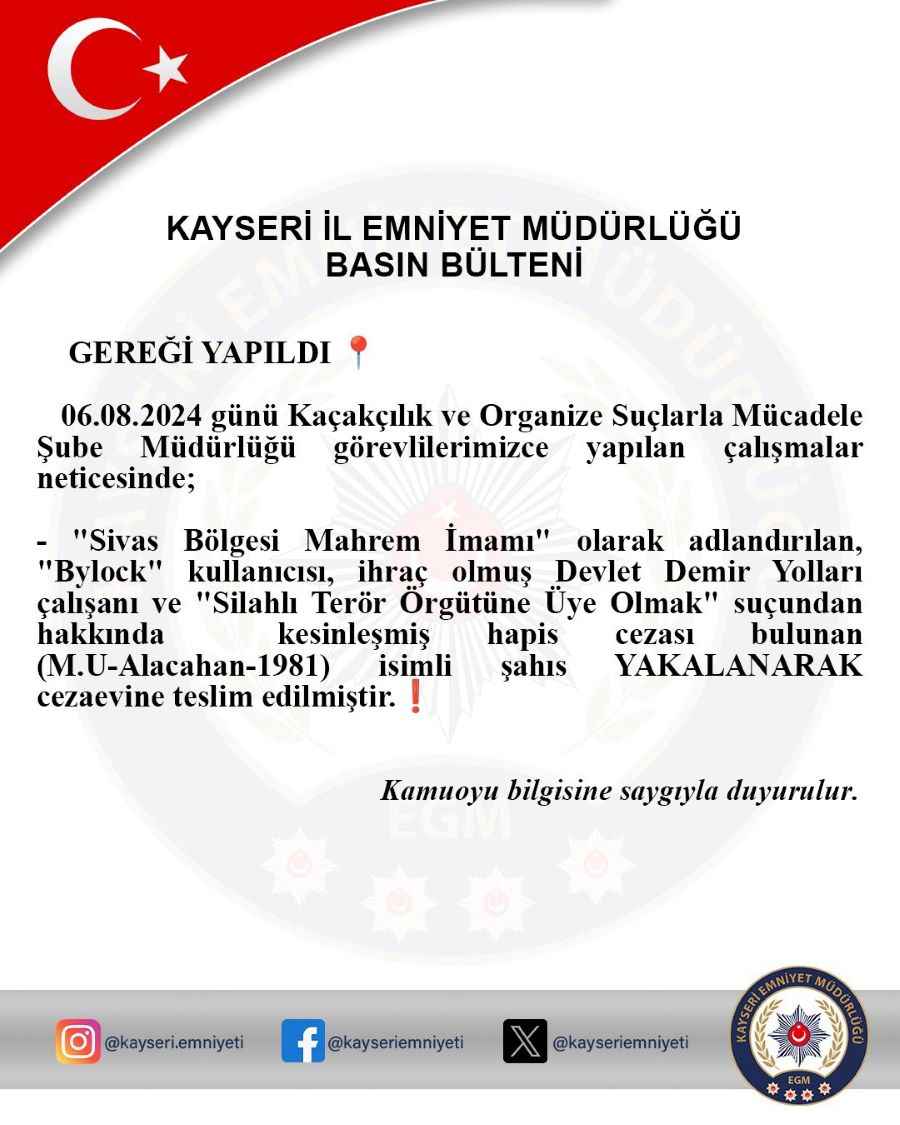 kayseride-polis-ekipleri-hakkinda-silahli-teror-orgutune-uye-olmak-sucundan-kesinlesmis-hapis-cezasi-bulunan-ve-sivas-bolgesi-mahrem-imami-olarak-adlandirilan-muyu-yakalayarak-cezaevine-gonderdi