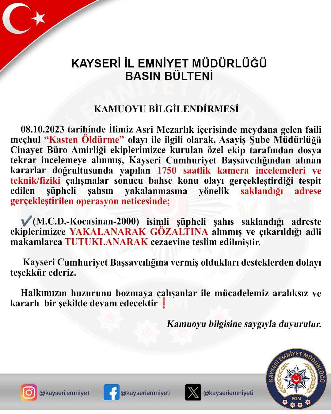 kayseride-8-ekim-2023te-asri-mezarlikta-bicaklanarak-oldurulen-34-yasindaki-fehmi-lupun-cinayeti-polis-ekiplerinin-yaklasik-3-yil-suren-calismasinin-ardindan-aydinlatildi