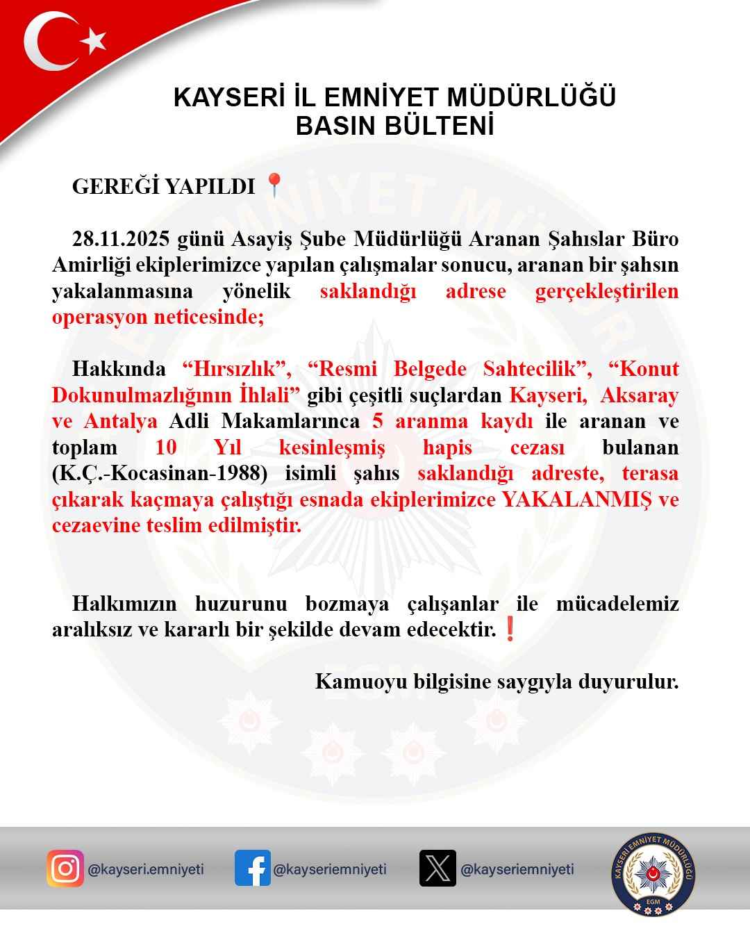 hirsizlik-resmi-belgede-sahtecilik-ve-konut-dokunulmazligini-ihlal-suclarindan-toplam-10-yil-kesinlesmis-hapis-cezasi-bulunan-kc-1988-saklandigi-adreste-polisten-kacmaya-calisirken-cati-katinda-yakalandi