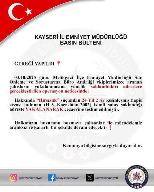 kayserinin-melikgazi-ilcesinde-polis-ekipleri-aranan-sahislara-yonelik-operasyon-duzenledi-hirsizlik-sucundan-24-yil-2-ay-kesinlesmis-hapis-cezasi-bulunan-sahis-saklandigi-adreste-yakalanarak-cezaevine-teslim-edildi