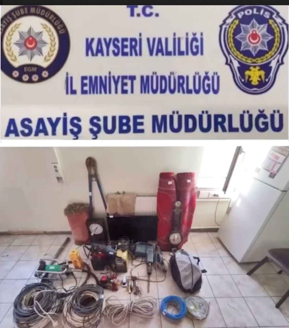 kayseride-460-bin-lira-degerinde-calinti-malzeme-ele-gecirilerek-sahiplerine-teslim-edildi