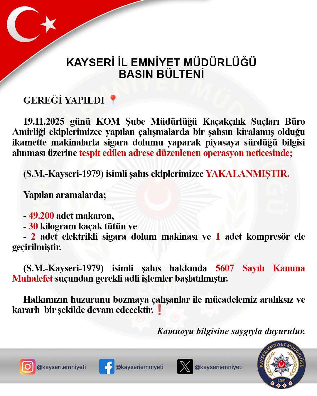 kacak-sigara-uretimi-yaptigi-belirlenen-adrese-operasyon-duzenleyen-kom-ekipleri-49-bin-200-makaron-ve-kacak-uretimde-kullanilan-makineler-ele-gecirildi-sm-gozaltina-alindi